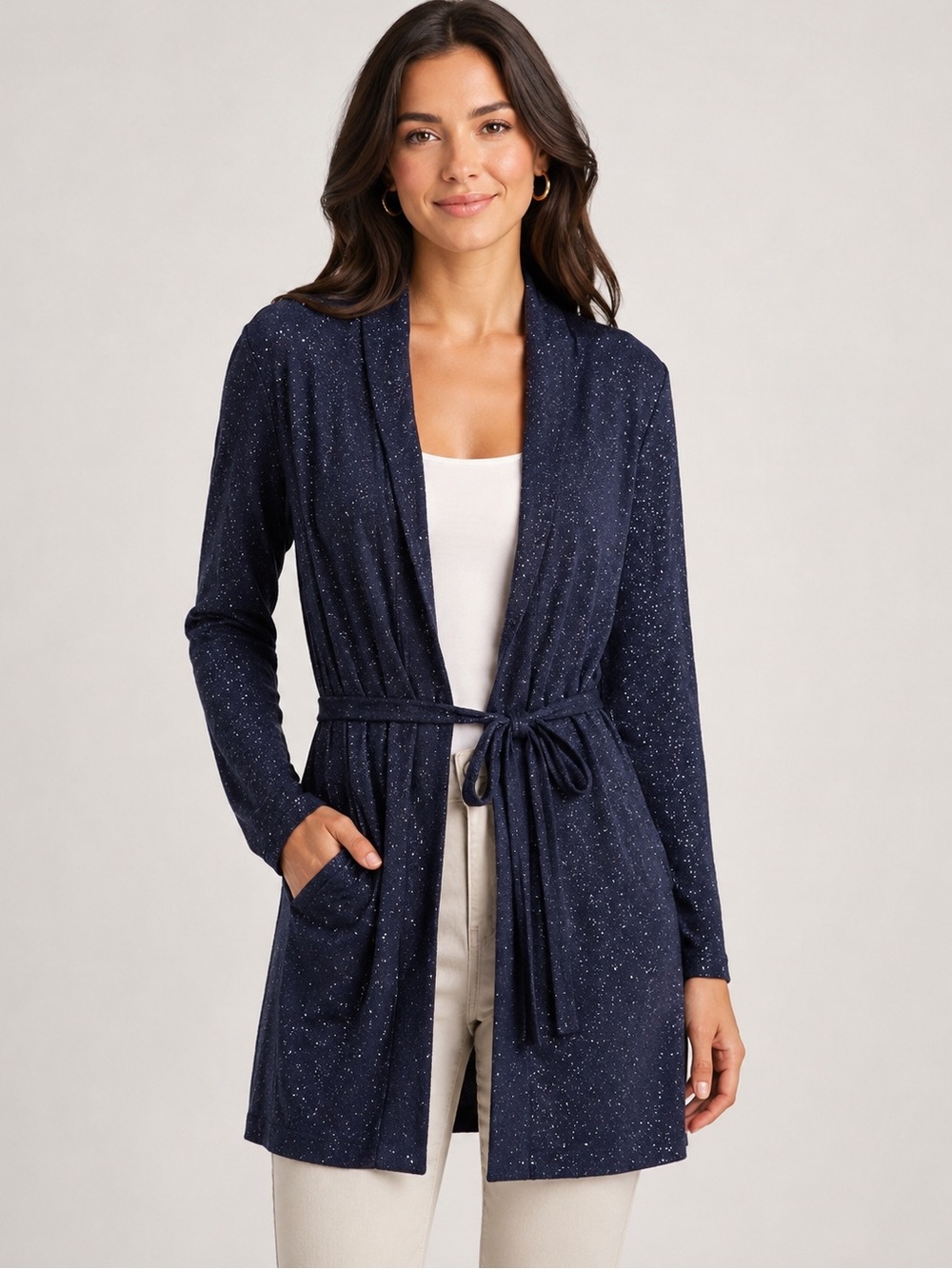 Chaser glitter wrap cardigan size XS/S NWT
